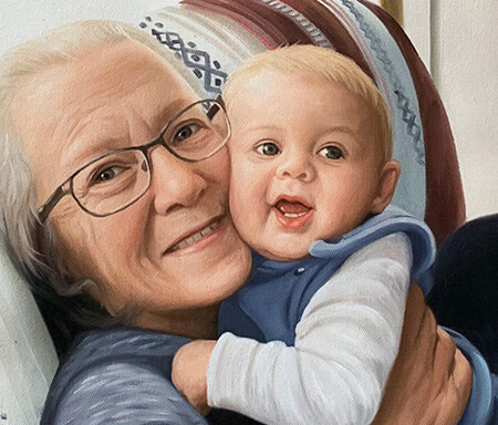 Grandparent with grandchild